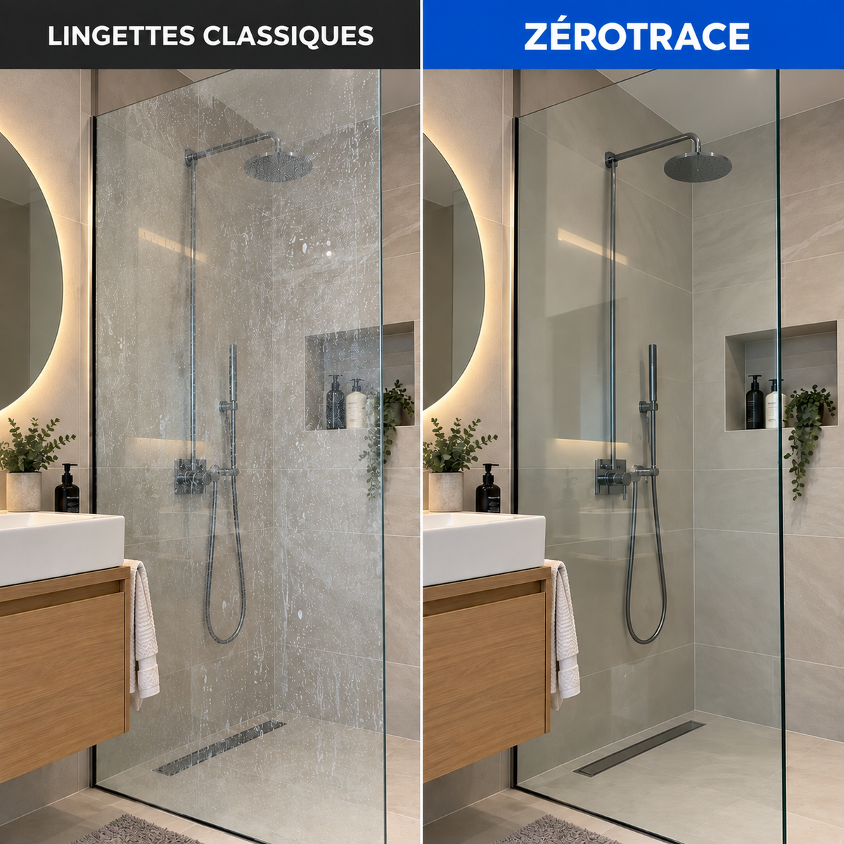 LA MICROFIBRE POUR DES SURFACES SANS TRACE NI PELUCHE — ZÉROTRACE™